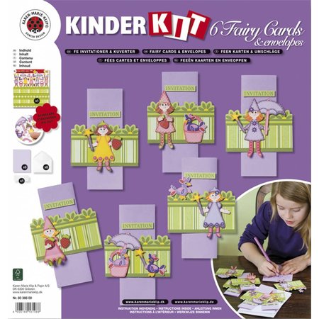 Kinder Bastelsets / Kids Craft Kits Bambini Bastelset 6 carte e buste: Fairies