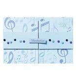 Designer Papier Scrapbooking: 30,5 x 30,5 cm Papier Scrapbooking-Papier: Blue Notes