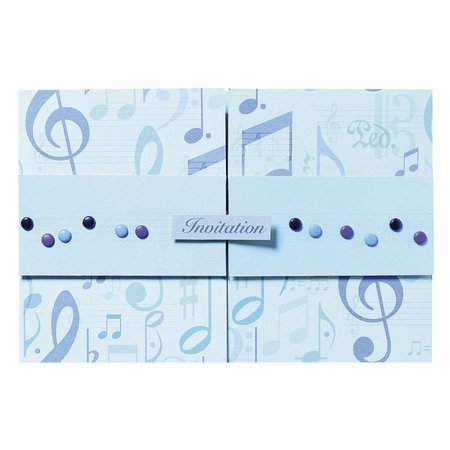 Designer Papier Scrapbooking: 30,5 x 30,5 cm Papier Scrapbooking-Papier: Blue Notes