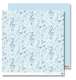 Designer Papier Scrapbooking: 30,5 x 30,5 cm Papier Álbum de recortes de papel: Blue Notes