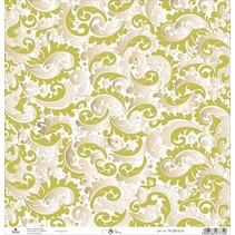 Scrapbooking paper: gold tendrils