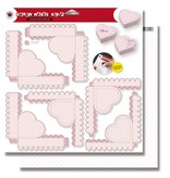 Dekoration Schachtel Gestalten / Boxe ... Cuore Scatole rosa baby Stanzbogen