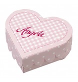 Dekoration Schachtel Gestalten / Boxe ... Boîtes coeur rose bébé Stanzbogen