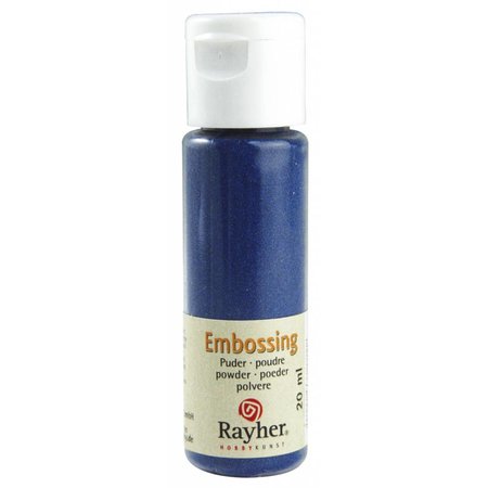 FARBE / INK / CHALKS ... mbossingspulver: royalblau, deckend