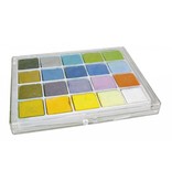 FARBE / INK / CHALKS ... Giz pastel, caixa com 20 cores