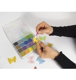 FARBE / INK / CHALKS ... Pastel chalk, box with 20 colors