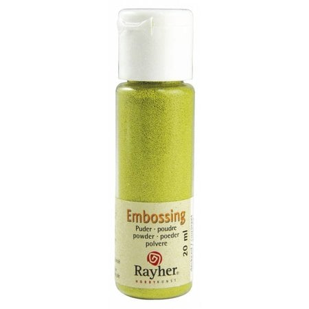 FARBE / INK / CHALKS ... Embossingspulver: apple green, opaque