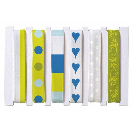 DEKOBAND / RIBBONS / RUBANS ... Bands mix: 6 farver, 6x90cm