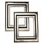 Embellishments / Verzierungen Metall-Rahmen "Art-Deco",7 x 5,5cm
