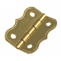 dobradiças ornamentais, latão: 25x20mm