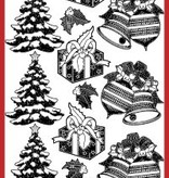 Sticker Adesivi in ​​rilievo dettagliate, motivi natalizi