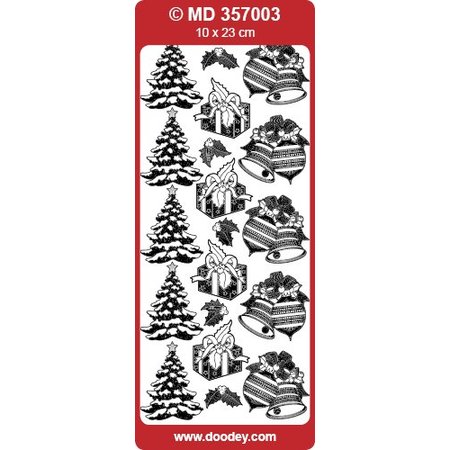 Sticker Detailed embossed stickers, Christmas motifs