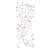Embellishments / Verzierungen Gemstone Autocollant, "ornements", rose et blanc