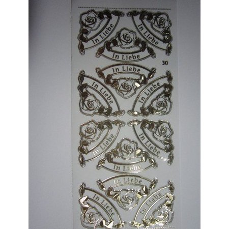 Sticker Ziersticker, engraving Stickerbogen, 23 x 10cm, with text selection