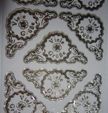 Sticker Ziersticker, engraving Stickerbogen, 23 x 10cm, with text selection