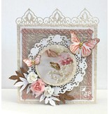 Joy!Crafts und JM Creation Corte e de estampagem estênceis Joy Crafts, folha