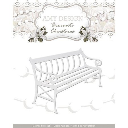 Amy Design Cutting and embossing stencils, nostalgic Bench