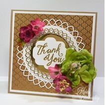 Punching and embossing templates, filigrees decorative frame, round