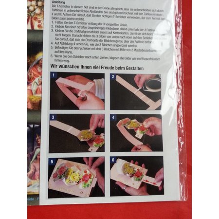 Exlusiv Bastelset el acondicionamiento de 4 tarjetas de cascada para la Navidad