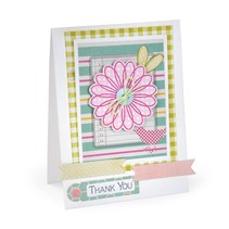 Cutting dies + matching stamp for flowers