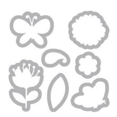 Sizzix Muore taglio + timbro corrispondente