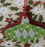 Sizzix Corte y estampado en relieve plantillas Sizzix: Bolas de Navidad