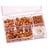 Schmuck Gestalten / Jewellery art Perlas de vidrio Schmuckbox naranja surtido