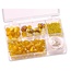 Schmuck Gestalten / Jewellery art Schmuckbox Glasperlensortiment gelb