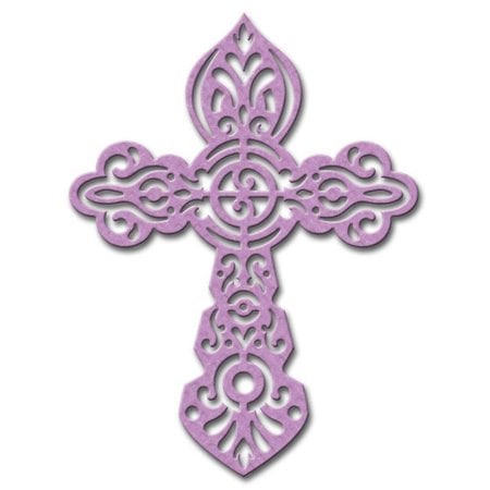 Spellbinders und Rayher Stampen en Embossing stencil, Spellbinders, Cross