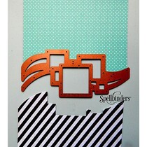 Stampaggio e goffratura stencil, Spellbinders, confine con piazze