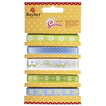 Bändermischung: "Sunrise", grün/blau