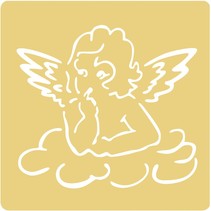 Estampagem stencils, 65x65mm, Flying Angel