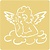 Schablonen und Zubehör für verschiedene Techniken / Templates Embossing stencils, 65x65mm, Flying Angel
