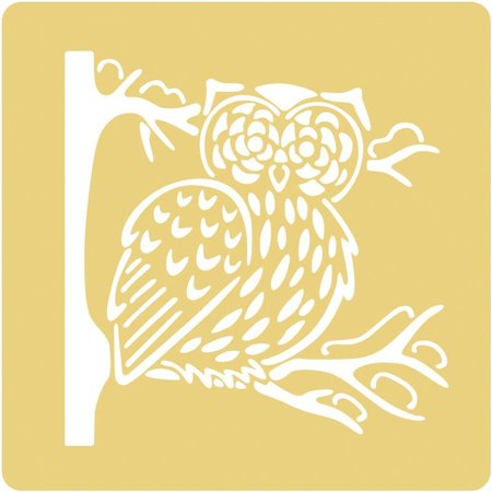 Schablonen und Zubehör für verschiedene Techniken / Templates Embossing-Schablonen, 65x65mm, Eule