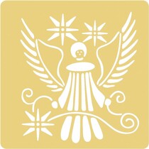 Embossing-Schablonen, 65x65mm, Engel