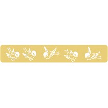 Plantillas en relieve, 177x34mm, Bandada de pájaros