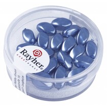 Renaissance 9x6mm olive, bleu azur