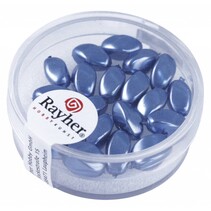 Aceitunas renacentistas, 9x6mm, azules