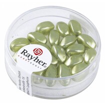 Olives Renaissance, 9x6mm, jade