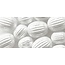 Schmuck Gestalten / Jewellery art Grooved beads, white, 8mm