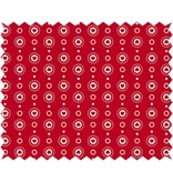 Tante Ema Cotton fabric: Classic Red Heart Garland,