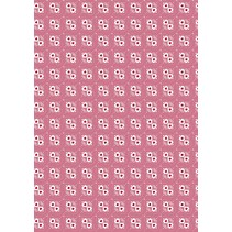 Tela de algodón: Los dulces del corazón, rosado