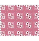 Tante Ema Katoenen stof: Hart snoep, rose