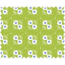 Cotton fabric: Heart candy apple green,