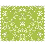 Tante Ema Tessuto di cotone: Blossom principessa verde primavera,