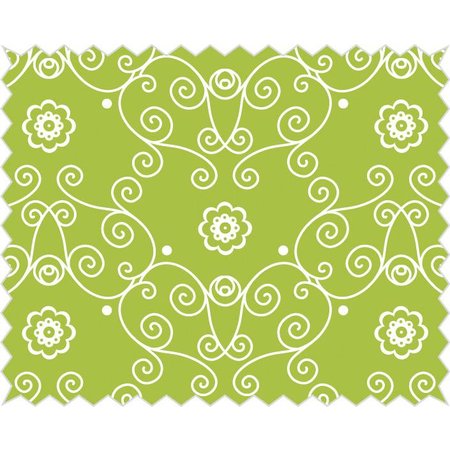 Tante Ema Tecido de algodão: Flor de Princesa primavera verde,