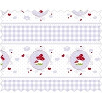 Cotton fabric: cuddly story, lilac