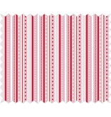 Tante Ema Cotton fabric: strip game, rosé