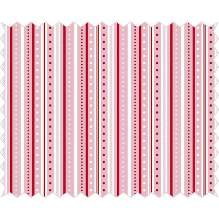 Tante Ema Cotton fabric: strip game, rosé