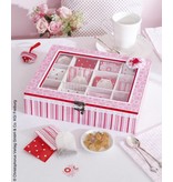 Tante Ema Tissu de coton: jeu de strip, rosé